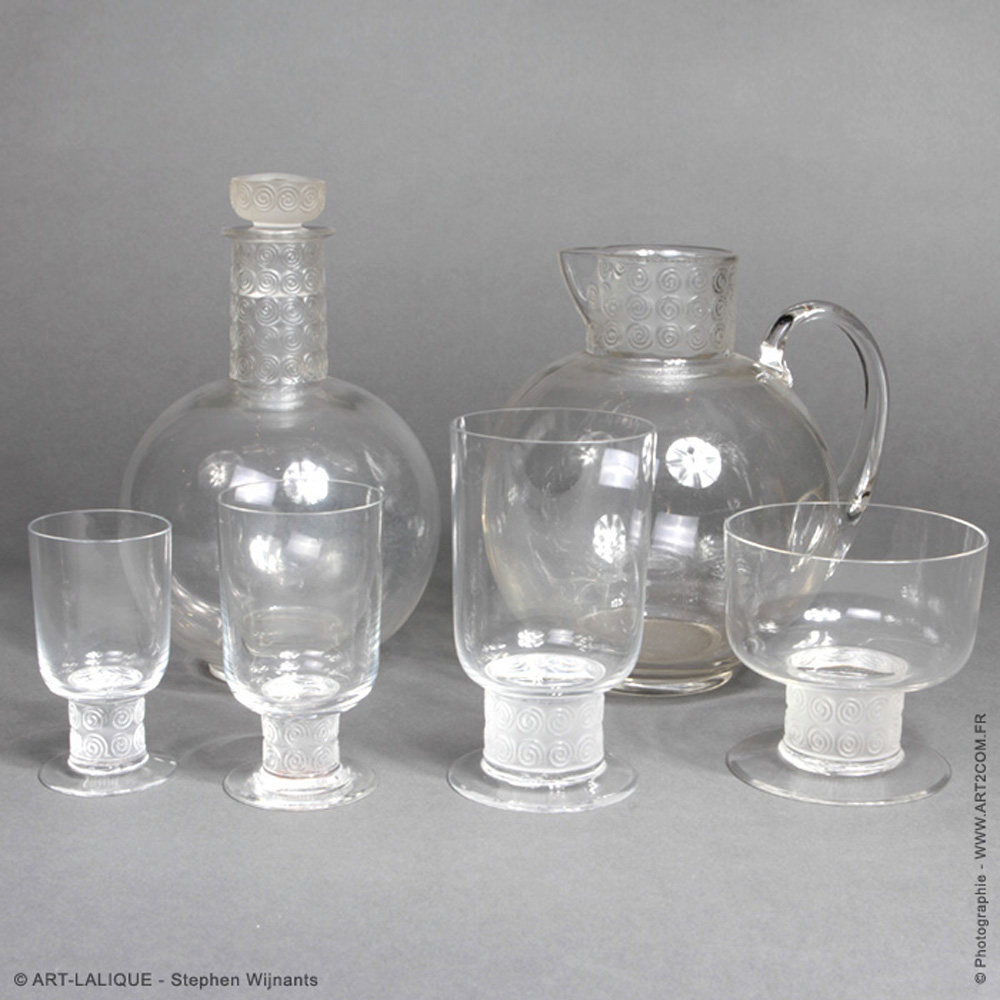 Set of glasses R.LALIQUE 1930