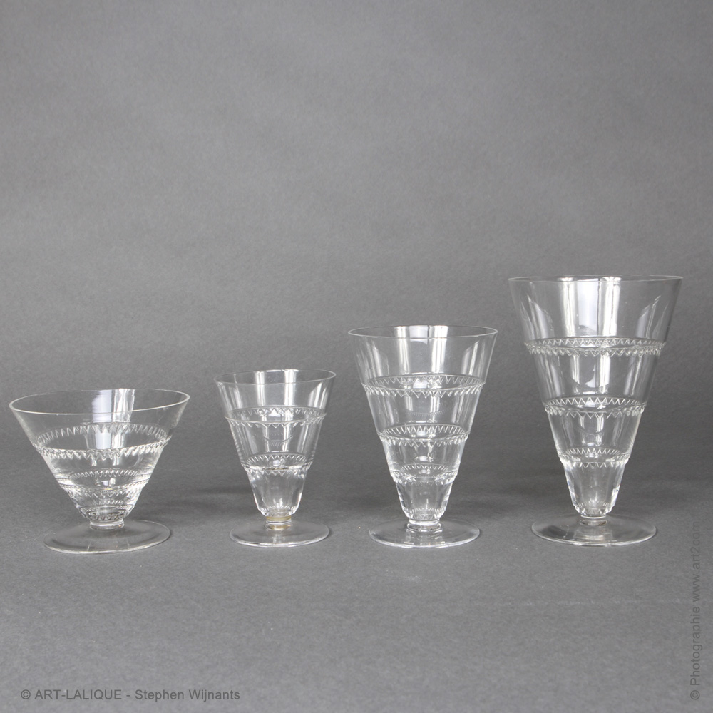 Set of glasses R.LALIQUE 1932
